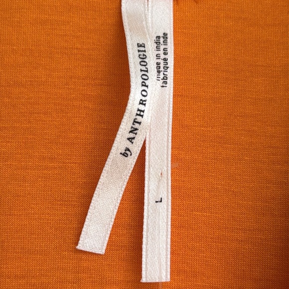 NWT By Anthropologie Asymmetrical Halter Orange Mini Dress Size Large - Picture 9 of 15